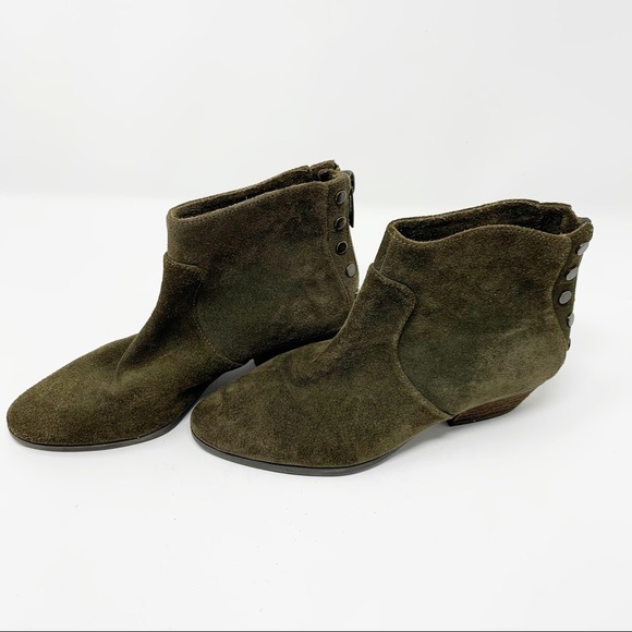 Vince Camuto Shoes - Vince Camuto Boot Cinza Army Green Studded Ankle